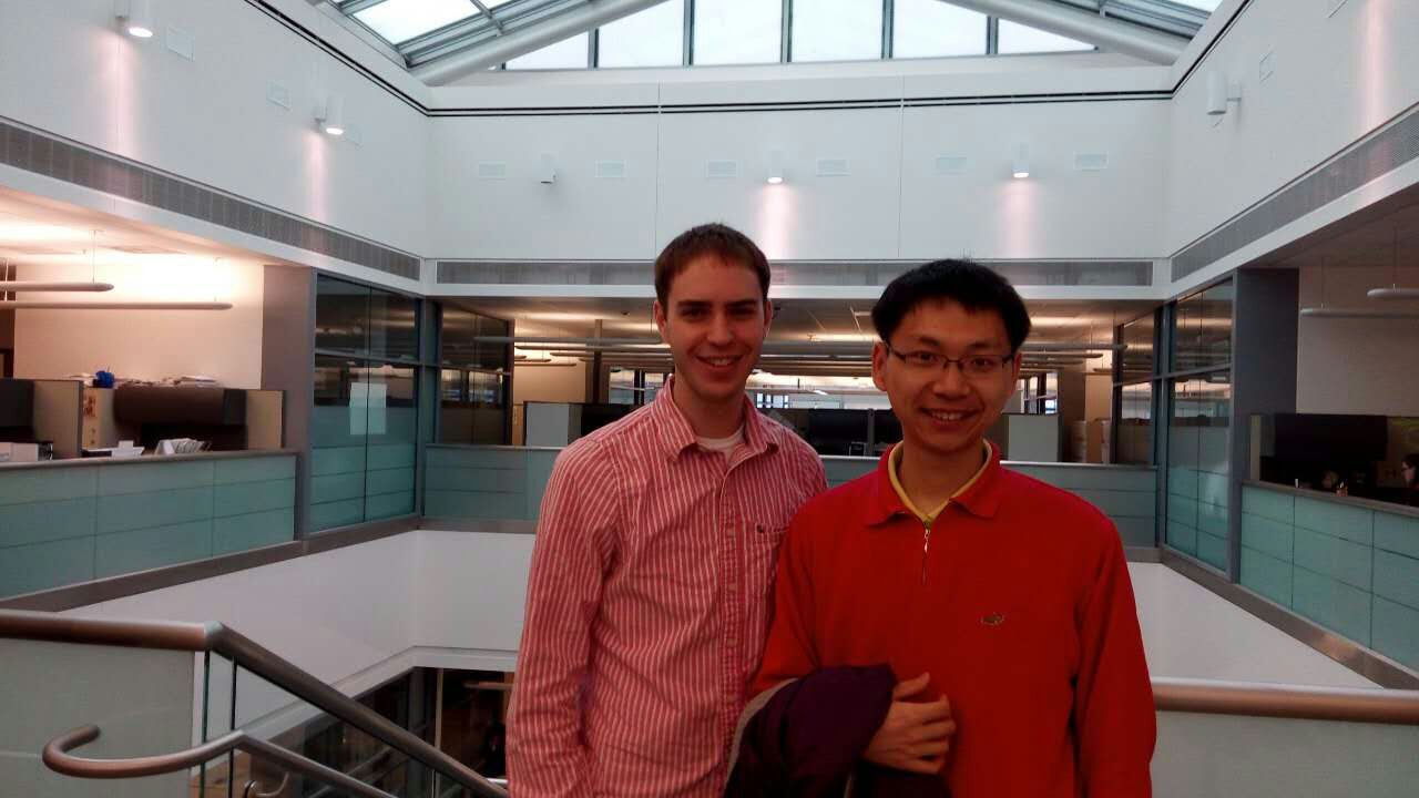 My Adviser and I in Umich North Campus Research Complex (NCRC)